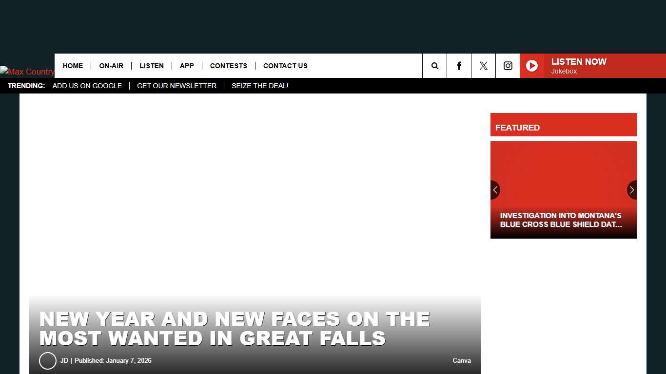 January 2026: Great Falls Most Wanted List Swells To 25